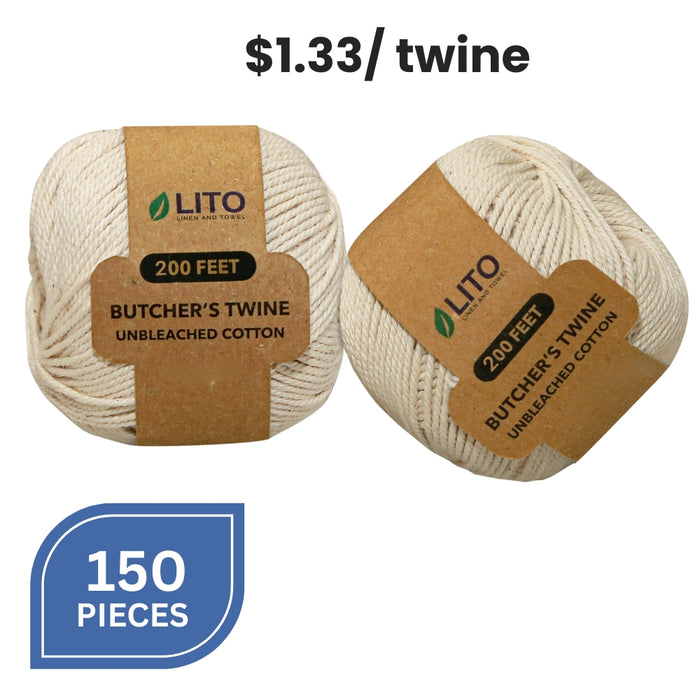 Premium Butcher's Twine 11 PLY 200 FT - Pack of 150