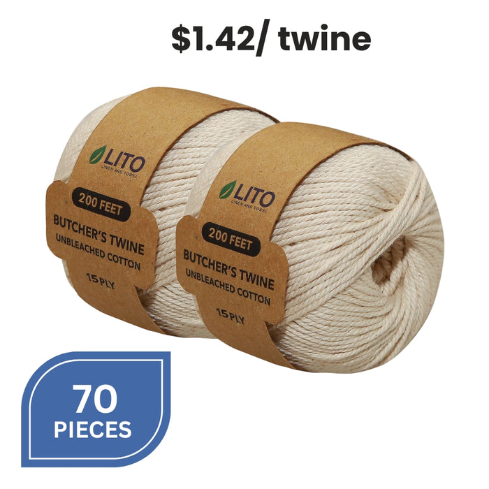Premium Butcher's Twine 11 PLY 200 FT - Pack of 70