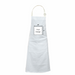 Screen/Digital Printed Apron-28"x35"- White