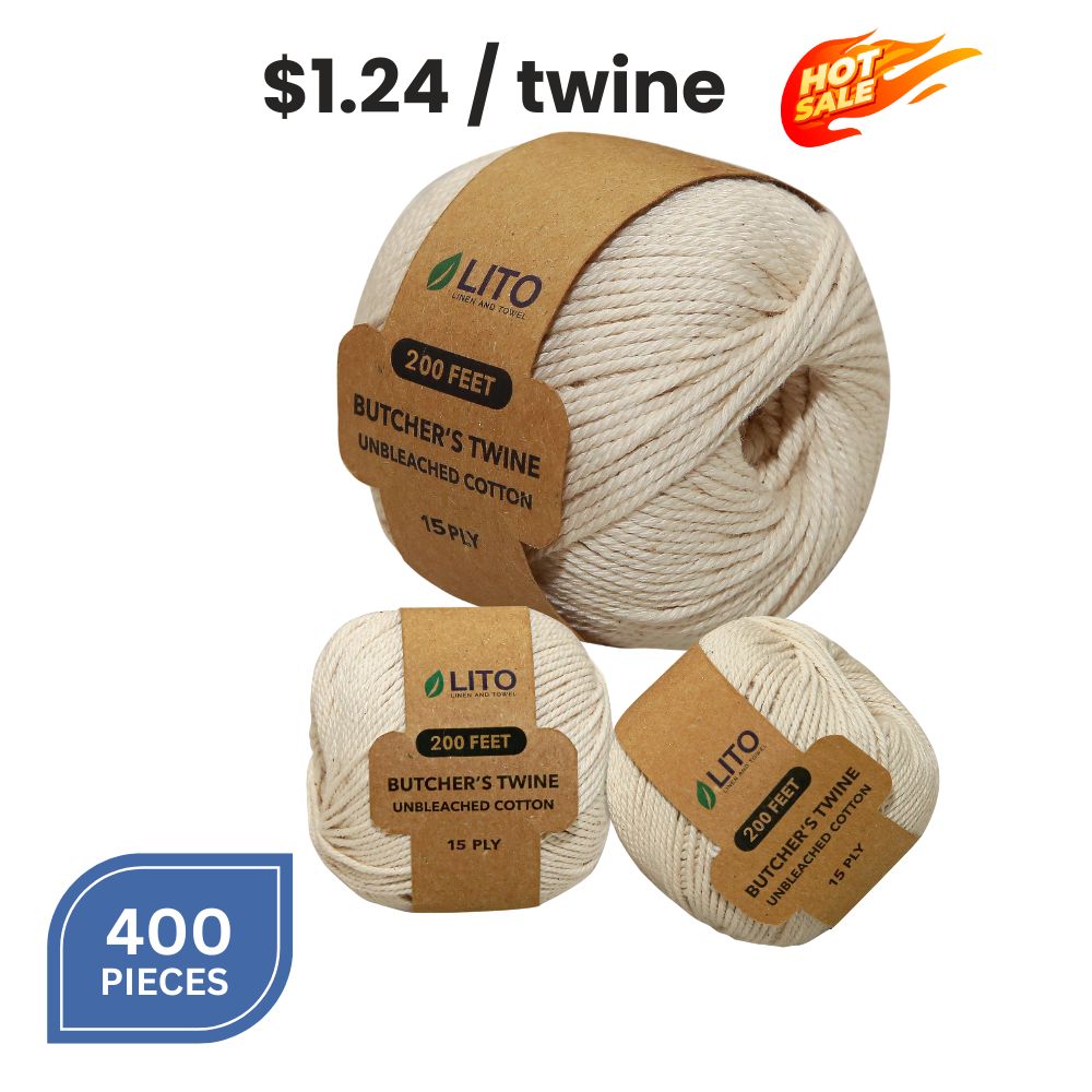 Premium Butcher's Twine 11 PLY  200 FT- Pack of 375