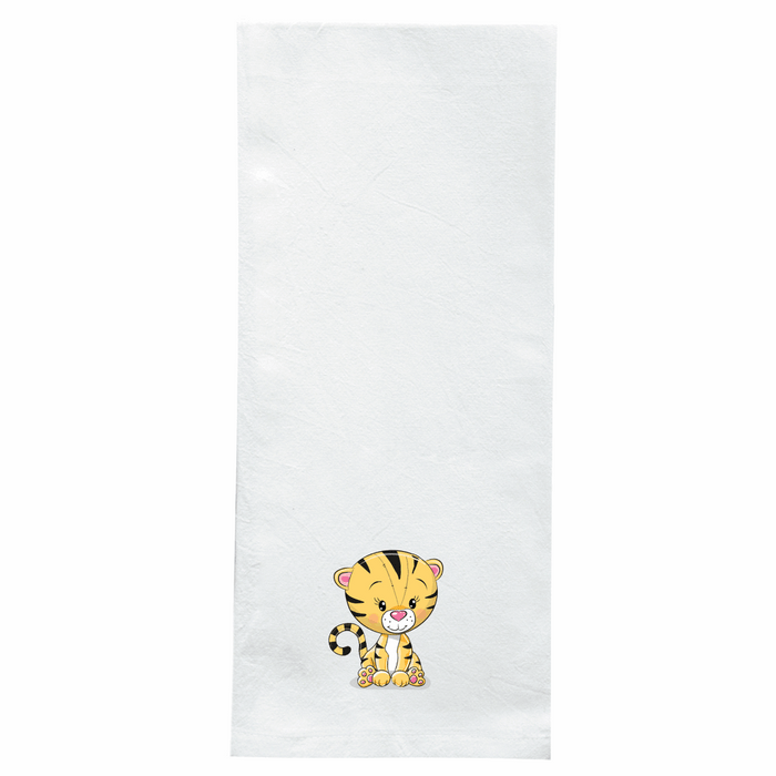Screen Printed Flour Sack Towels-18"x28"-White