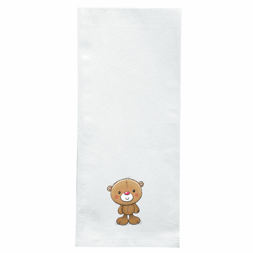 Screen Printed Flour Sack Towels-18"x28"-White