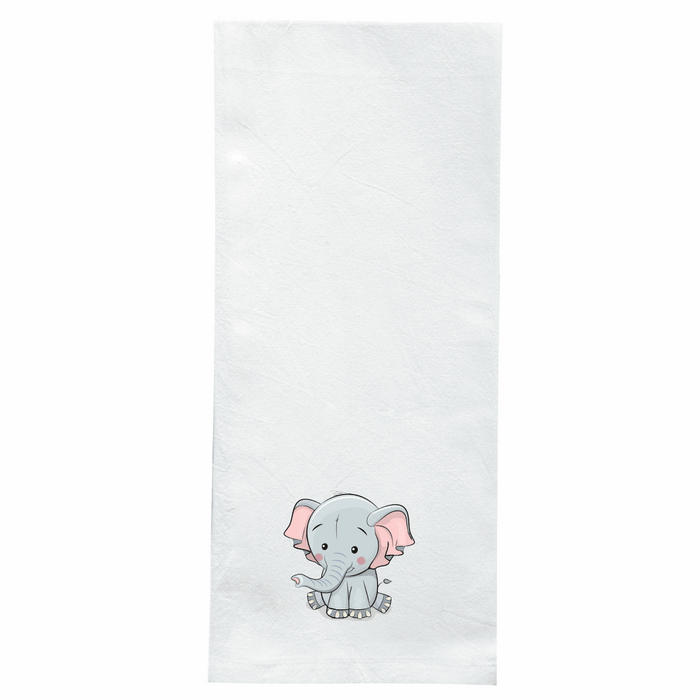 Screen Printed Flour Sack Towels-18"x28"-White