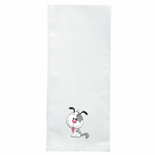 Screen Printed Flour Sack Towels-18"x28"-White