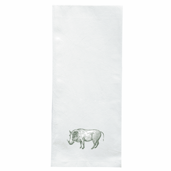 Screen Printed Flour Sack Towels-18"x28"-White