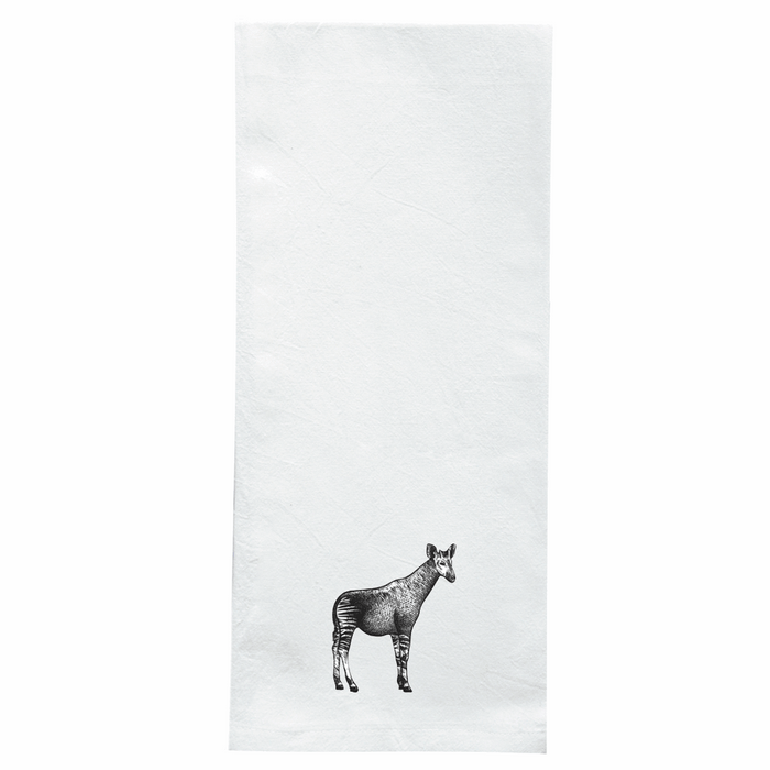 Screen Printed Flour Sack Towels-18"x28"-White