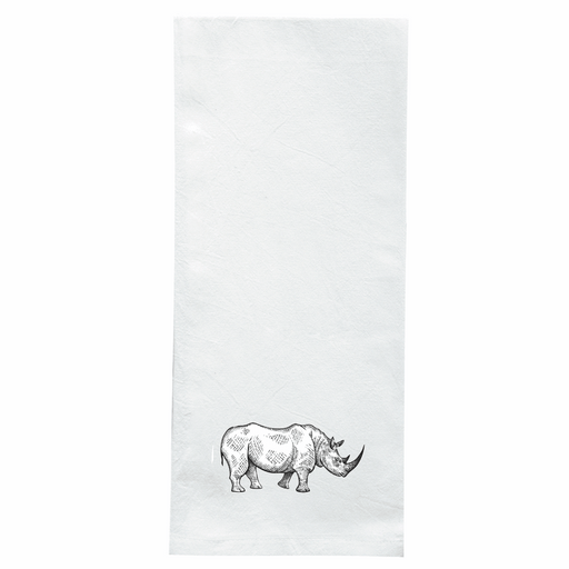 Screen Printed Flour Sack Towels-18"x28"-White