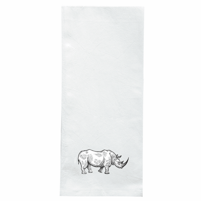 Screen Printed Flour Sack Towels-18"x28"-White