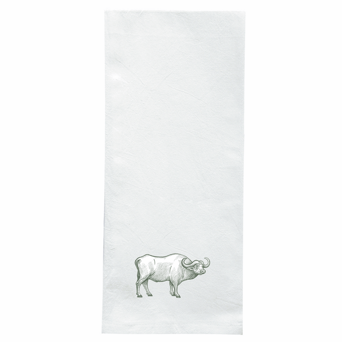 Screen Printed Flour Sack Towels-18"x28"-White