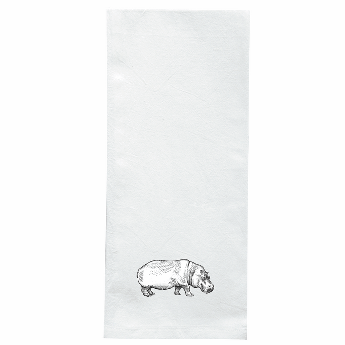 Screen Printed Flour Sack Towels-18"x28"-White