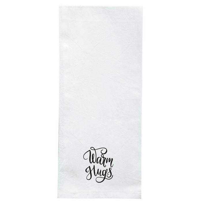 Screen Printed Flour Sack Towels-18"x28"-White