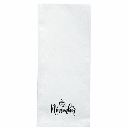 Screen Printed Flour Sack Towels-18"x28"-White