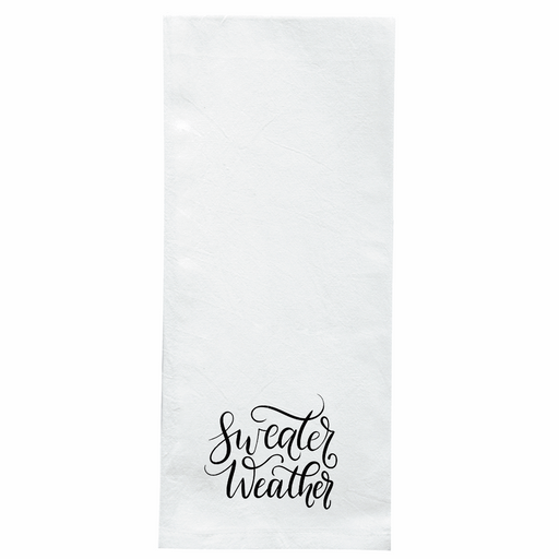 Screen Printed Flour Sack Towels-18"x28"-White