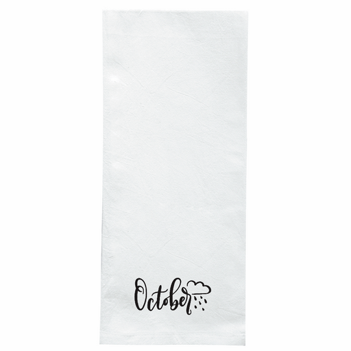 Screen Printed Flour Sack Towels-18"x28"-White