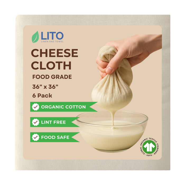 Organic Cheese Cloth 100 Grade 36"x 36" (6 yard)