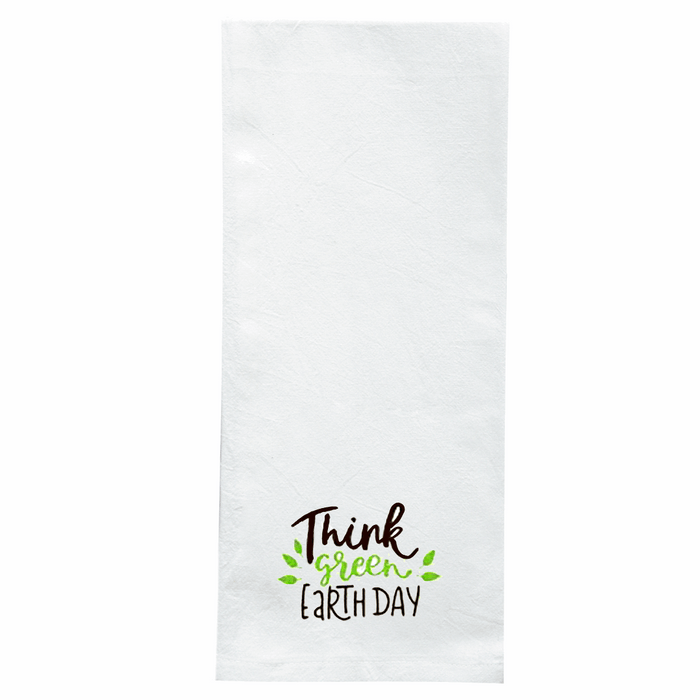Screen Printed Flour Sack Towels-18"x28"-White