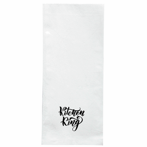 Screen Printed Flour Sack Towels-18"x28"-White