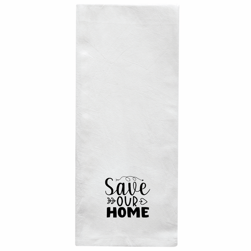 Screen Printed Flour Sack Towels-18"x28"-White