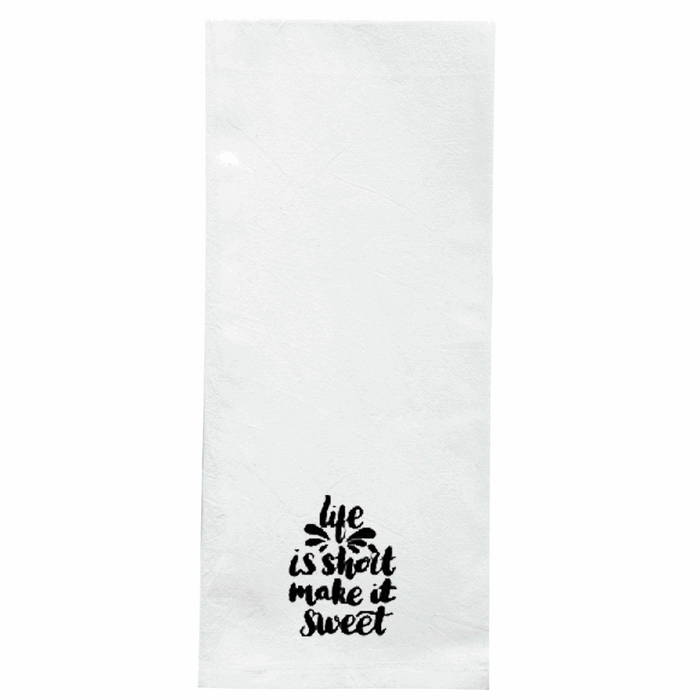Screen Printed Flour Sack Towels-18"x28"-White