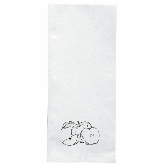 Screen Printed Flour Sack Towels-18"x28"-White