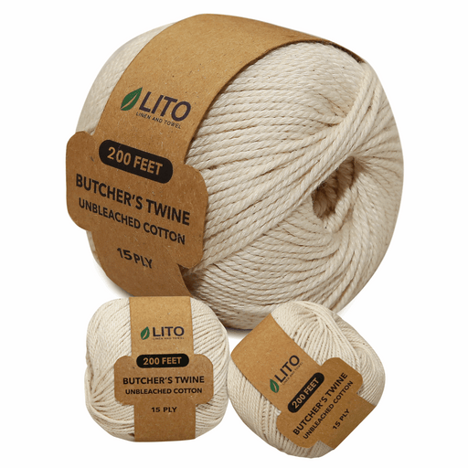 Organic Cotton Kitchen/Butcher's Twine 15 PLY 200 Feet - Wholesale