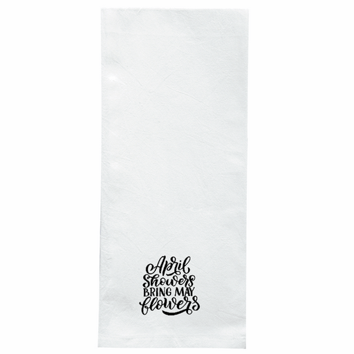 Screen Printed Flour Sack Towels-18"x28"-White