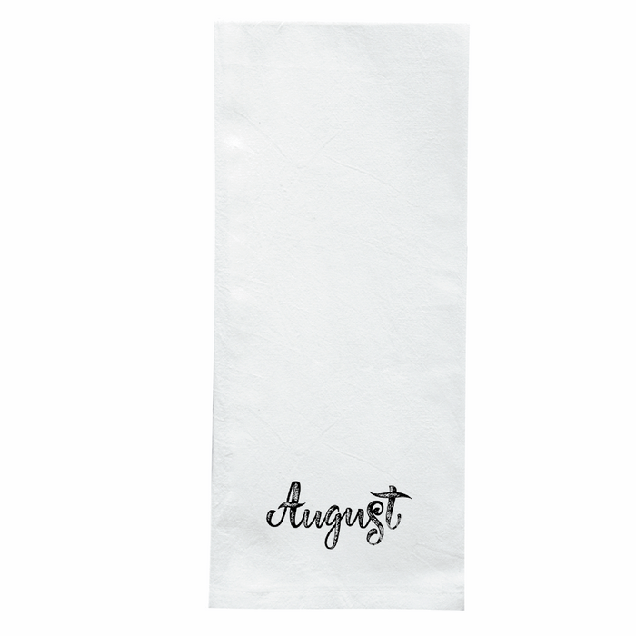 Screen Printed Flour Sack Towels-18"x28"-White