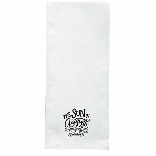 Screen Printed Flour Sack Towels-18"x28"-White