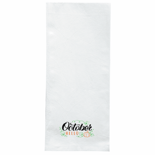 Screen Printed Flour Sack Towels-18"x28"-White