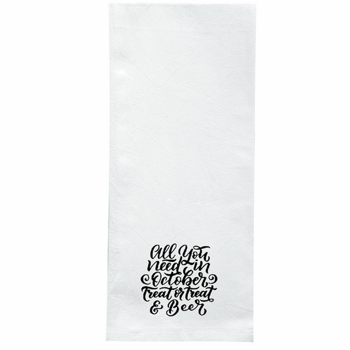 Screen Printed Flour Sack Towels-18"x28"-White