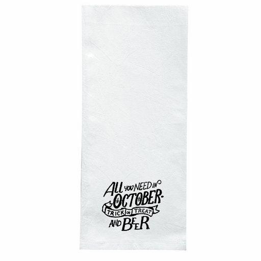 Screen Printed Flour Sack Towels-18"x28"-White