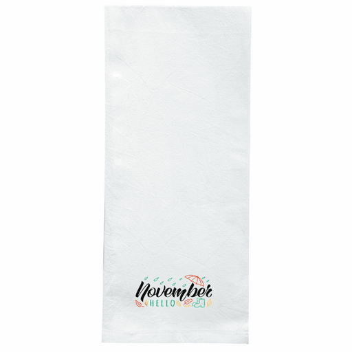 Screen Printed Flour Sack Towels-18"x28"-White