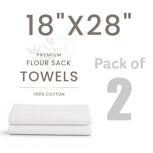 18"x28" Pack of 2 - Flour Sack Towels