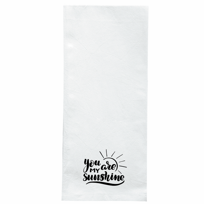 Screen Printed Flour Sack Towels-18"x28"-White
