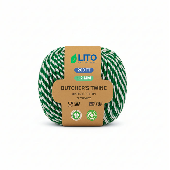 Green and White Twine (200 Feet)