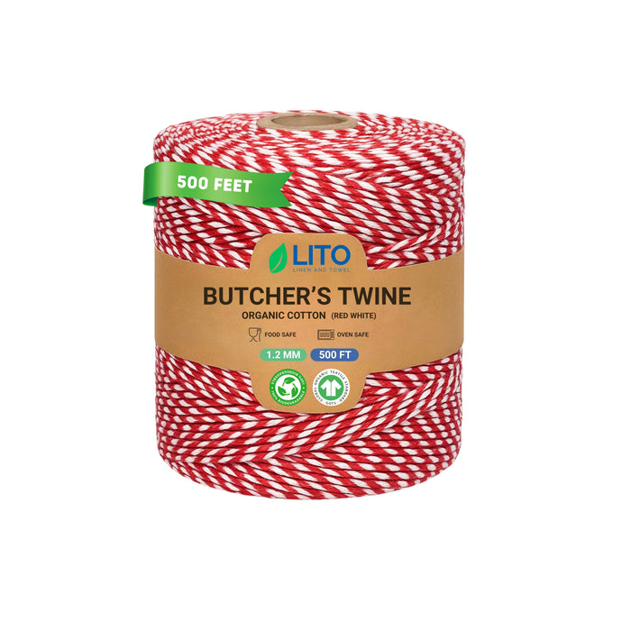 Red and White Twine (500 Feet)