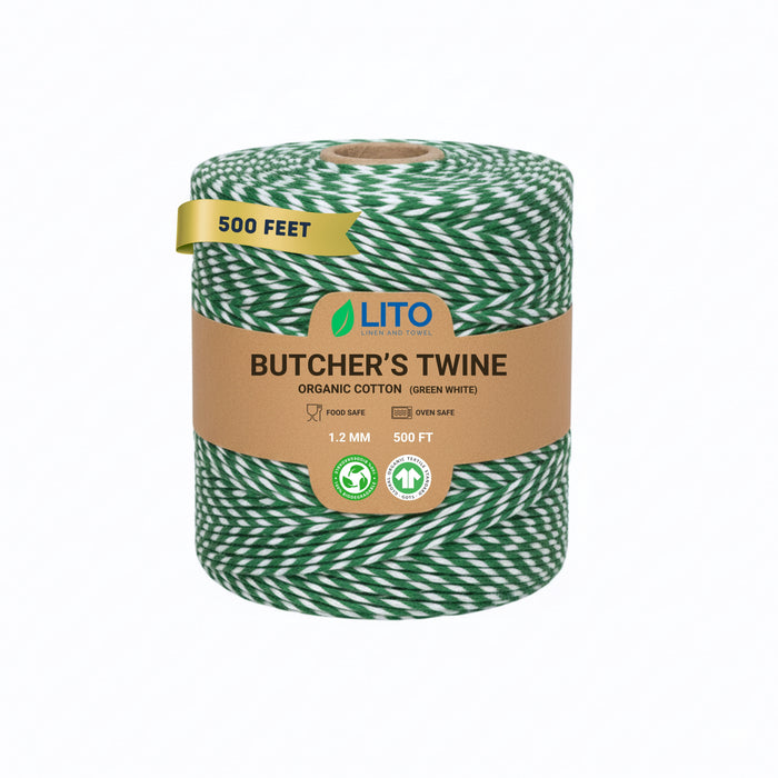 Green and White Twine (500 Feet)