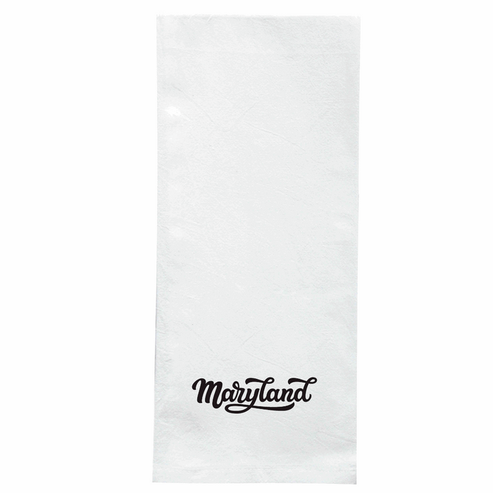 Screen Printed Flour Sack Towels-18"x28"-White