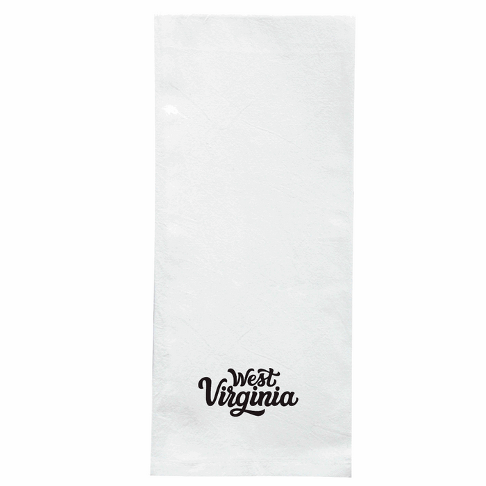 Screen Printed Flour Sack Towels-18"x28"-White