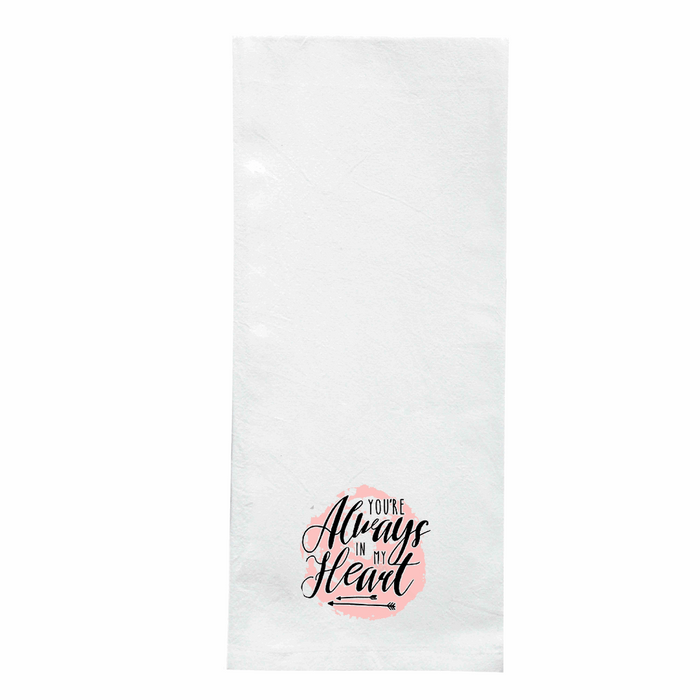 Screen Printed Flour Sack Towels-18"x28"- White