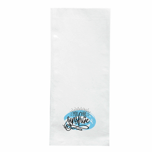 Screen Printed Flour Sack Towels-18"x28"- White