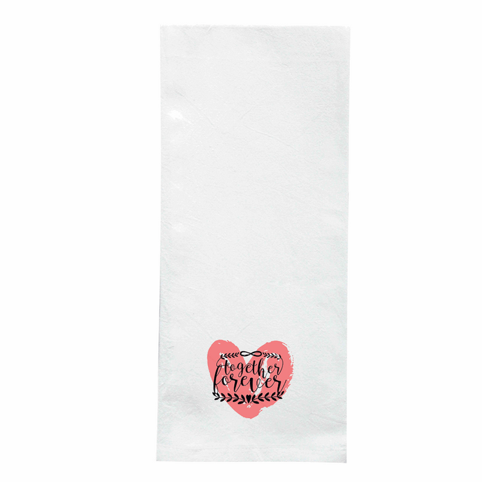 Screen Printed Flour Sack Towels-18"x28"- White