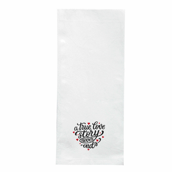 Screen Printed Flour Sack Towels-18"x28"- White