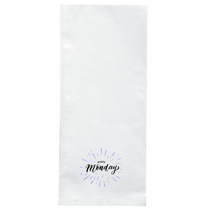 Screen Printed Flour Sack Towels-18"x28"-White