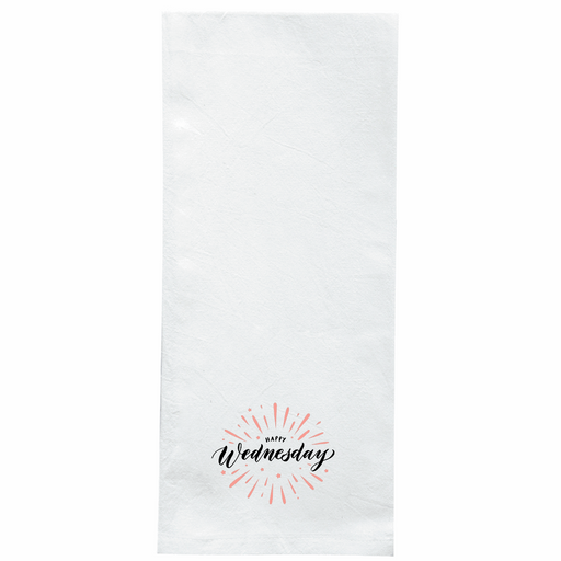 Screen Printed Flour Sack Towels-18"x28"-White