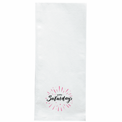 Screen Printed Flour Sack Towels-18"x28"-White