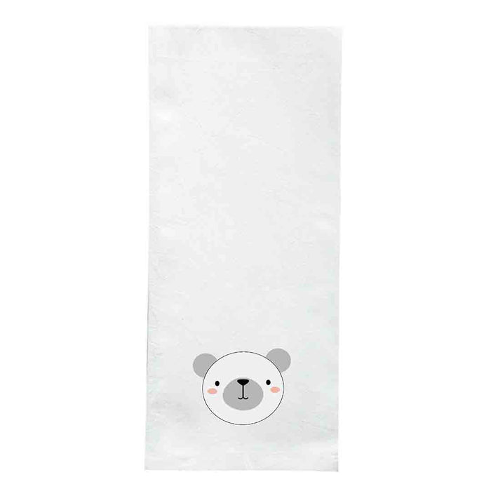 Screen Printed Flour Sack Towels-18"x28"-White