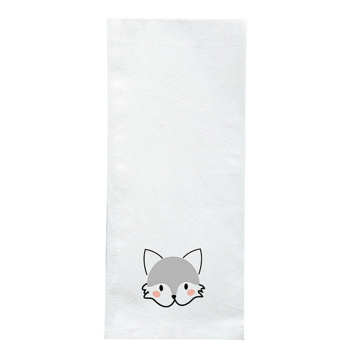 Screen Printed Flour Sack Towels-18"x28"-White