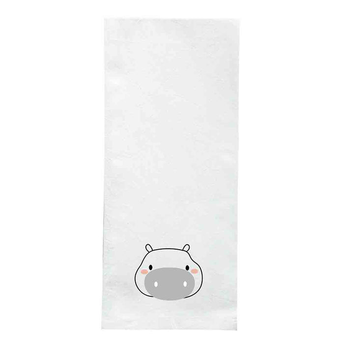Screen Printed Flour Sack Towels-18"x28"-White
