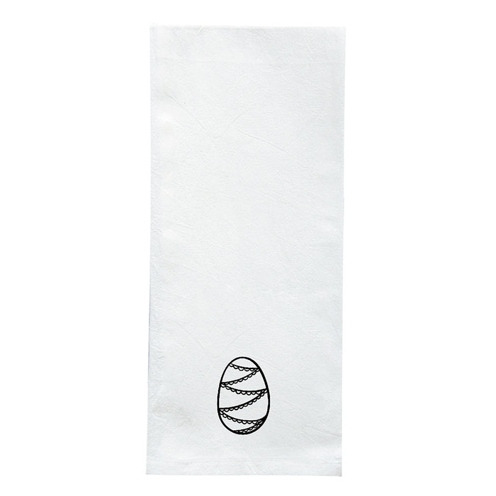 Screen Printed Flour Sack Towels-18"x28"-White